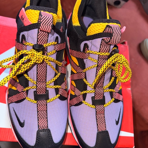 Nike Purple and Yellow Athletic Sneakers - Picture 5 of 7